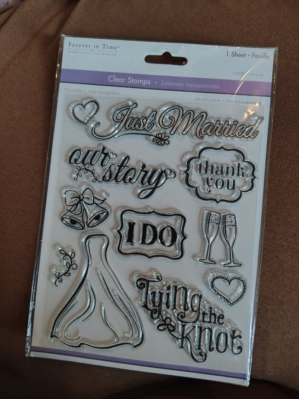 Forever in Time: Wedding Bliss Clear Stamps (New)